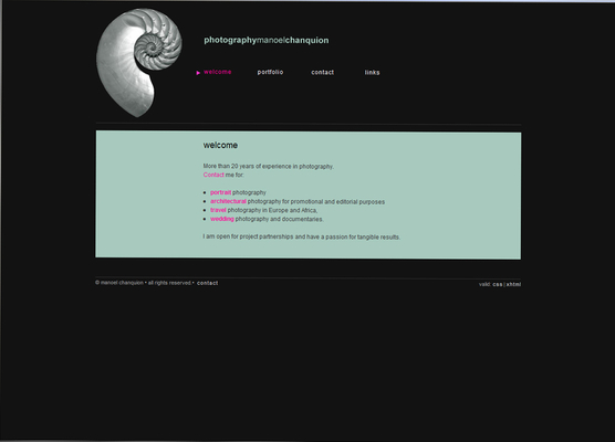 Website auf Basis HTML / CSS